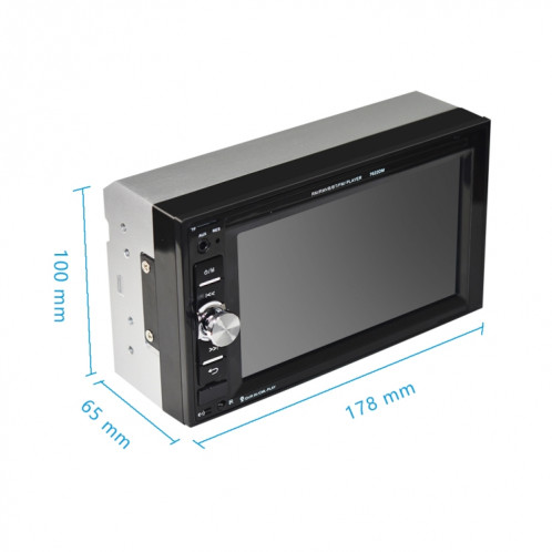A2115 6.2 pouces voiture Dual Din HD MP5 Player Prise en charge Bluetooth / FM / carte de téléphone / carte TF avec télécommande SH60501128-07