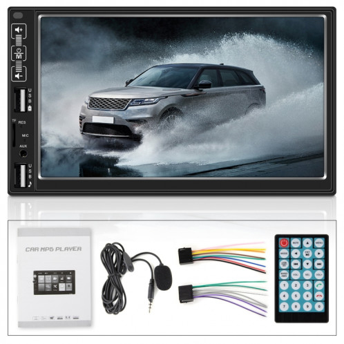 A2821 voiture 7 pouces écran HD MP5 Player, supporte Bluetooth / FM avec télécommande, style: Standard + 8leds Caméra légère SH5203571-07