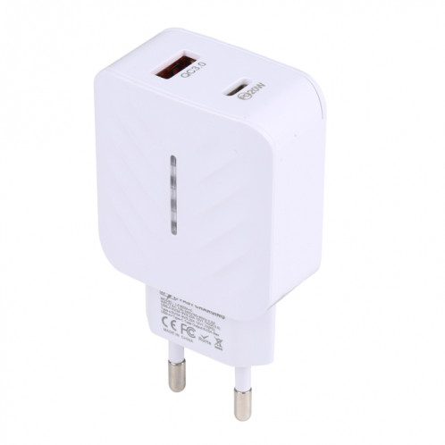 LZ-822A + C PD 20W USB-C / TYPE-C + QC 3.0 Chargeur de voyage rapide USB 3.0 USB, SH2802943-06