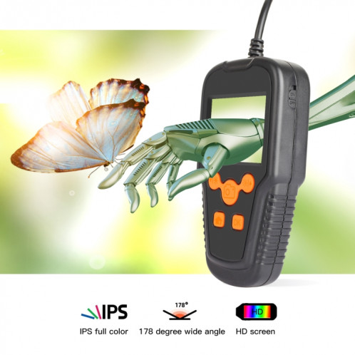 P60A 5.5mm 1080p 2,4 pouces Ecran IPS IP68 Endoscope numérique HD imperméable, Longueur: 5m Câble dur SH3202837-08