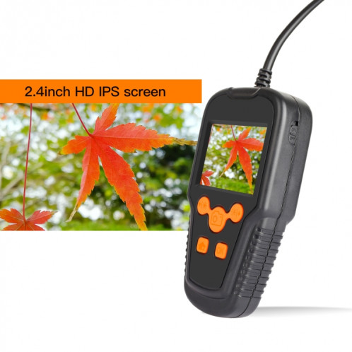 Écran IPS de 2,4 pouces P60A 5.5MM 1080P 2,4 pouces IP68 Endoscope numérique HD imperméable, Longueur: 10m Câble dur SH3203561-08