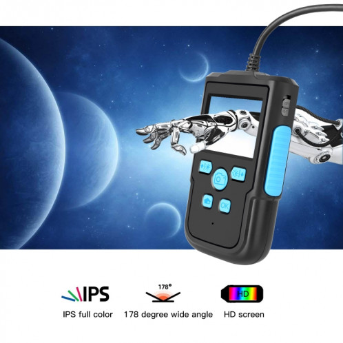Écran IPS de 2,4 pouces P60B 3.9mm 1080p 2.4 pouces IP68 étanche HD endoscope numérique, longueur: 5m câble dur SH3702484-08