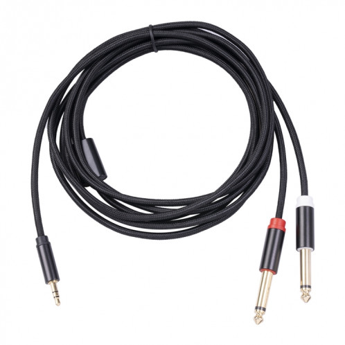 3683 Câble audio mâle à double 6,35 mm mâle à double 6,35 mm, longueur de câble: 2m (noir) SH302A686-05