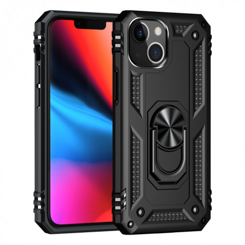 Boîtier de protection TPU + TPU + PC avec support rotatif à 360 degrés pour iPhone 13 Mini (Noir) SH801A413-07