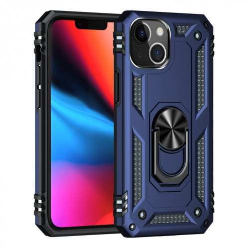 Étui de protection TPU + PC antichoc avec porte-tournage à 360 degrés pour iPhone 13 (bleu) SH802D1809-07