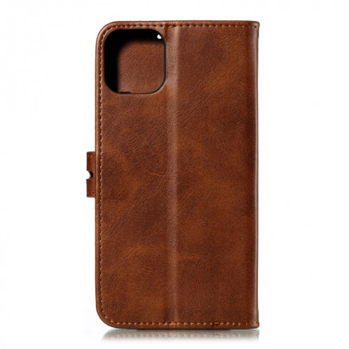 Pattre de chat de chat imprimé en relief Horizontal Horizontal Toam Coating avec porte-cartes et portefeuille pour iPhone 13 (Brown) SH702F1882-07