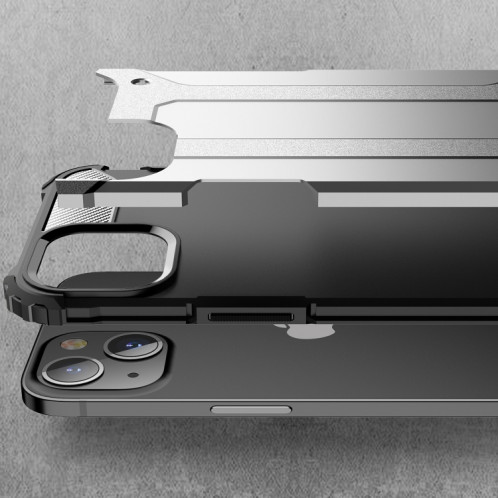 Étui de combinaison Magic Armor TPU + PC pour iPhone 13 (Noir) SH504A418-07