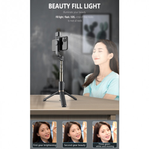 Q03S Remplir le support de téléphone mobile Bluetooth Selfie Bluetooth Selfie Bluetooth (Blanc) SH501B549-08