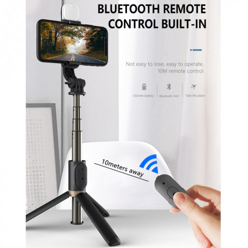 Q03S Remplir le support de téléphone mobile Bluetooth Selfie Bluetooth Selfie Bluetooth (Blanc) SH501B549-08