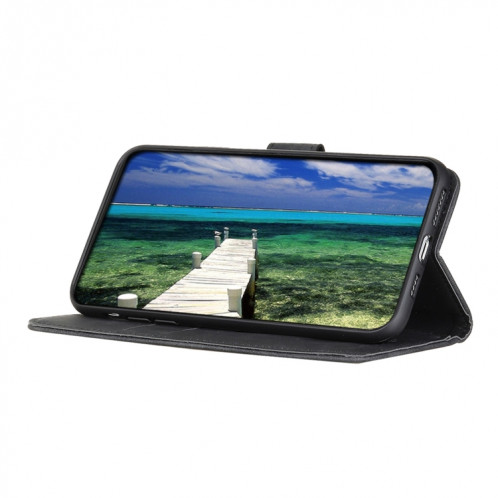 Khazneh Rétro Texture PU + TPU Horizontal Horizontal Horizon Cuir avec support & Card Slots & Portefeuille pour iPhone 13 Mini (Noir) SH301A1607-07