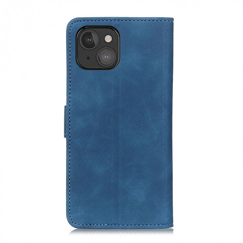 Khazneh Texture rétro Texture PU + TPU Horizontal Horizontal Coating Coating avec support & Card Slots & Portefeuille pour iPhone 13 Mini (Bleu) SH301B1110-07