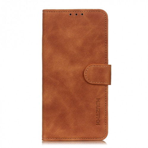 Khazneh Texture rétro PU + TPU Horizontal Toam Coating Horizon avec porte-cartes et portefeuille pour iPhone 13 (Brown) SH302C965-07