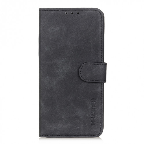 Khazneh rétro Texture PU + TPU Horizontal Flip Cuir Too avec support et cartes à sous de carte et portefeuille pour iPhone 13 Pro (Noir) SH303A969-07