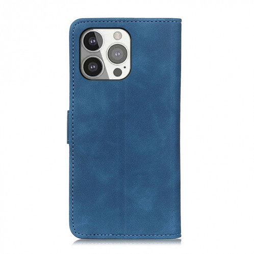 Khazneh Texture rétro Texture PU + TPU Horizontal Horizontal Boîte en cuir avec support & carte Slots & Portefeuille pour iPhone 13 Pro (Bleu) SH303B1172-07