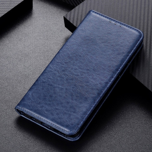 Horizontal Texture Horizontal Horizontal Texture Horizontal Texture avec support & Portefeuille pour iPhone 13 (Bleu) SH702B912-07