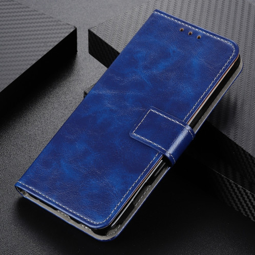 Texture Crazy Crazy Texture Horizontal Horizontal Horizon Cuir avec support & Card Slots & Photo Cadre et portefeuille pour iPhone 13 Mini (Bleu) SH801B1760-07