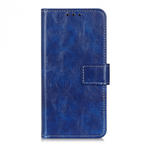 Étui de cuir horizontal de texture de texture horizontale de texture de texture horizontale avec porte-cartes et cadre photo et portefeuille pour iPhone 13 (bleu) SH802B1006-07