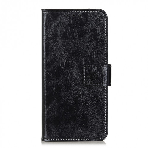Texture Crazy Retro Crazy Horse Texture Horizontale Horizon Horizon Coating avec titulaire & Cadre Slots & Photo Cadre et portefeuille pour iPhone 13 PRO (Noir) SH803A328-07