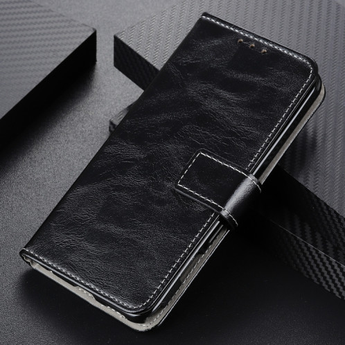 Texture Crazy Retro Crazy Horse Texture Horizontale Horizon Horizon Coating avec titulaire & Cadre Slots & Photo Cadre et portefeuille pour iPhone 13 PRO (Noir) SH803A328-07