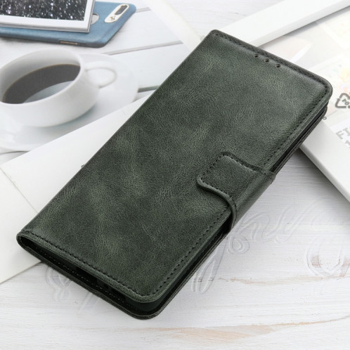 Mirren Crazy Horse Texture Horizontale Flip Cuir Case avec porte-cartes et portefeuille pour iPhone 13 (vert) SH202D765-07