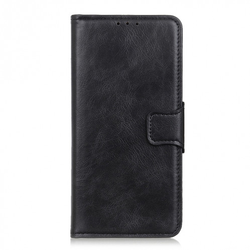 Mirren Crazy Horse Texture Horizontale Horizontal Flip Cuir Case avec porte-cartes et portefeuille pour iPhone 13 PRO (Noir) SH203A17-07