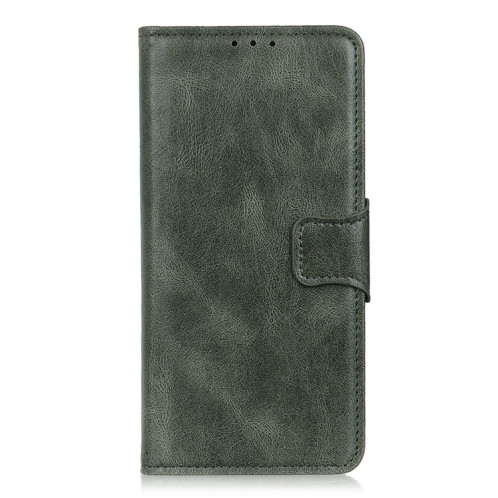 Mirren Crazy Horse Texture Horizontal Flip Cuir Case avec porte-cartes et portefeuille pour iPhone 13 PRO (Vert) SH203D1126-07