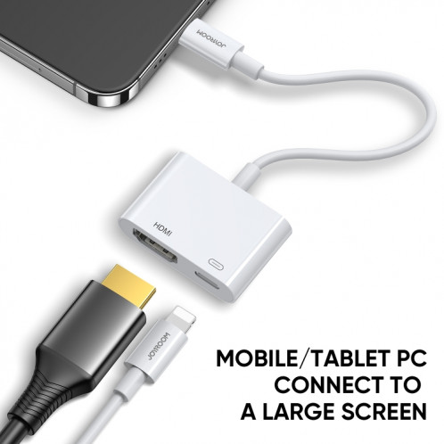 Joyroom S-H141 1080P 8 broches à l'adaptateur de convertisseur HDMI (blanc) SJ501A376-08