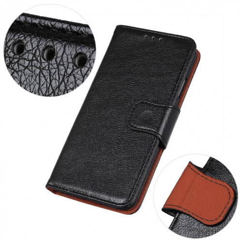 Texture Nappa Horizontal Flip Cuir Coffret avec porte-cartes et portefeuille pour iPhone 13 (noir) SH602B1962-07