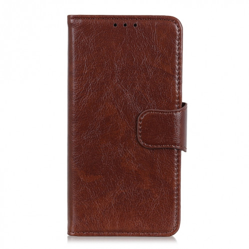 Nappa Texture Horizontal Flip Cuir Toot avec porte-cartes et portefeuille pour iPhone 13 PRO (Brown) SH603D880-07