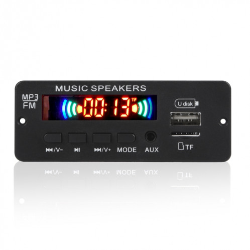JX-808BT voiture 12V Audio Decoder Panneau de décodeur FM Radio USB, avec Bluetooth / Télécommande / Enregistrement SH76891563-05
