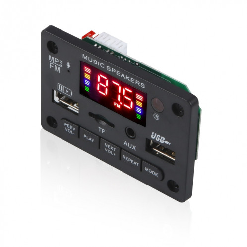JX-809BT Voiture 12V Audio Decoder Decoder Panneau FM Radio USB, avec Bluetooth / Contrôle de la télécommande / Enregistrement SH76971830-05