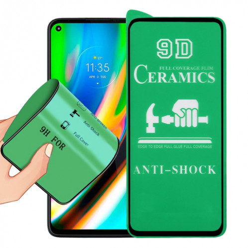 Pour Motorola Moto G9 Plus Film céramique complet en plein écran de 9D SH0203136-010
