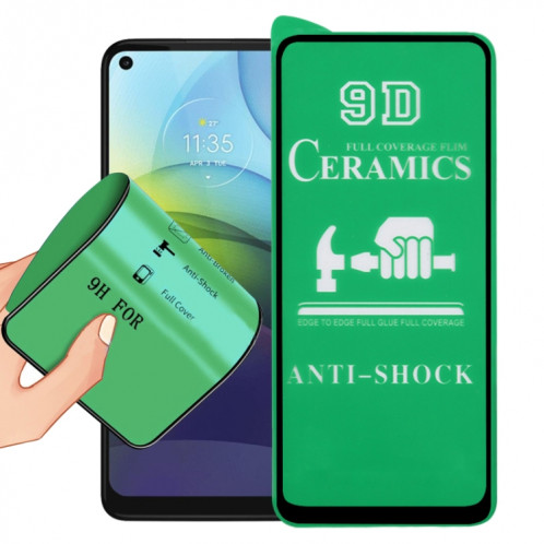 Pour Motorola Moto G9 Power 9D Plein écran Film Céramique Colle Colle SH02040-010