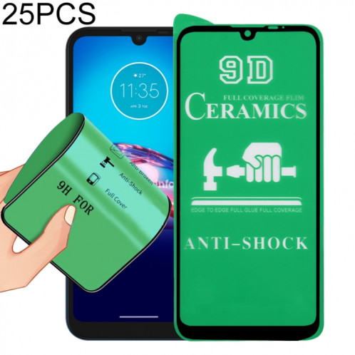 Pour Motorola Moto E 2020 25 PCS 9D Plein écran Colle Ceramique Film SH04051130-09