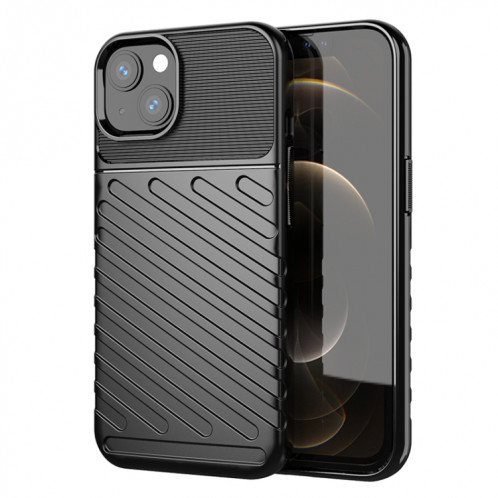 Thunderbolt PHOTO TPU TPU Soft Case pour iPhone 13 Mini (Noir) SH101A938-07