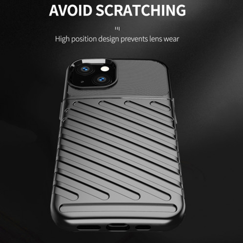 Thunderbolt PHOTO TPU TPU Soft Case pour iPhone 13 Mini (Noir) SH101A938-07