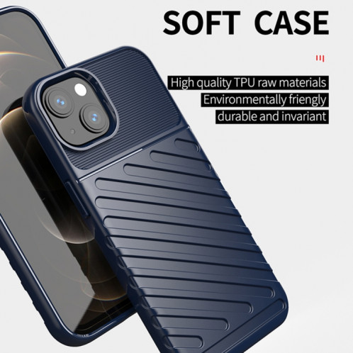 Thunderbolt PHOTO TPU TPU Soft Case pour iPhone 13 Mini (Noir) SH101A938-07