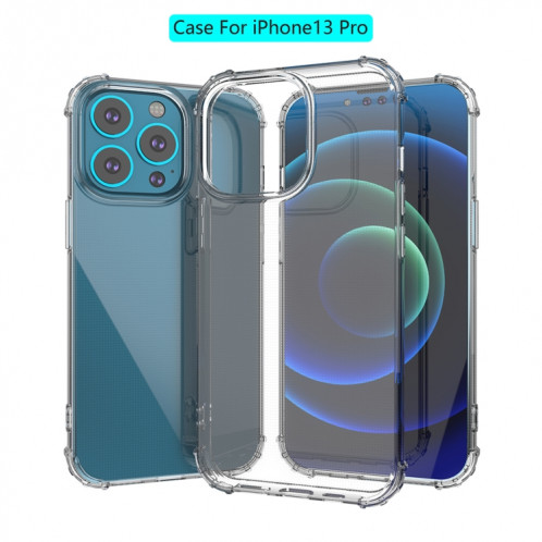 Étui de protection TPU transparent transparent antichoc pour iPhone 13 Pro (transparent) SH603A463-07