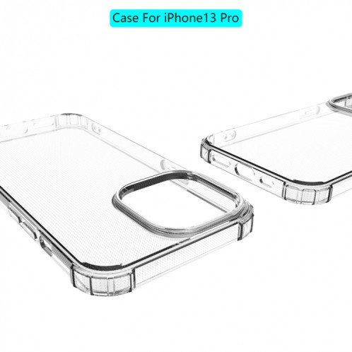 Étui de protection TPU transparent transparent antichoc pour iPhone 13 Pro (transparent) SH603A463-07