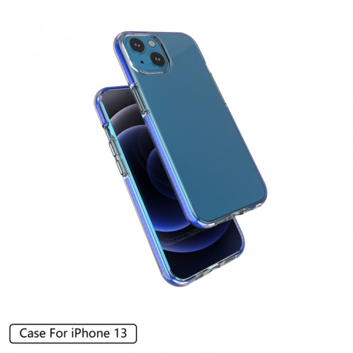TPU Cas de protection antichoc double couleur pour iPhone 13 (Orange) SH002E431-05