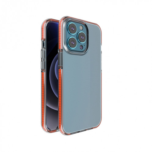 TPU Cas de protection antichoc double couleur pour iPhone 13 Pro (Orange) SH003E989-05