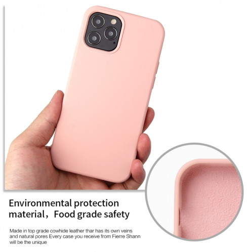 Couleur en silicone de couleur unie Cas de protection antichoc pour iPhone 13 (sable rose) SH602H1536-07