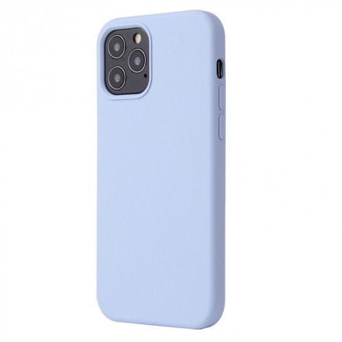 Couleur en silicone de couleur unie Case antichoc pour iPhone 13 Pro (Lilas Purple) SH603D470-07