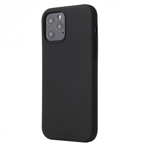 Couleur en silicone de couleur unie Case antichoc pour iPhone 13 Pro (Noir) SH603E481-07