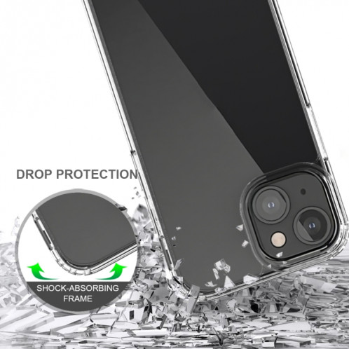 Étui de protection acrylique TPU + acrylique anti-gra-à graouse pour iPhone 13 Mini (transparent) SH701B881-07