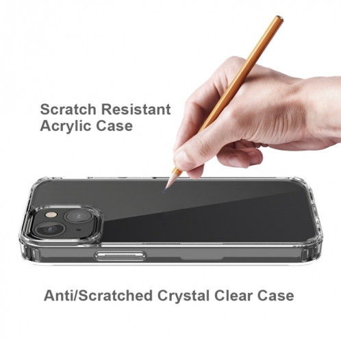 Étui de protection en acrylique TPU + acrylique anti-gra-choc pour iPhone 13 Mini (Noir) SH701A714-07