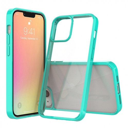 Étui de protection en acrylique TPU + acrylique anti-gratter pour iPhone 13 (vert) SH702D820-07