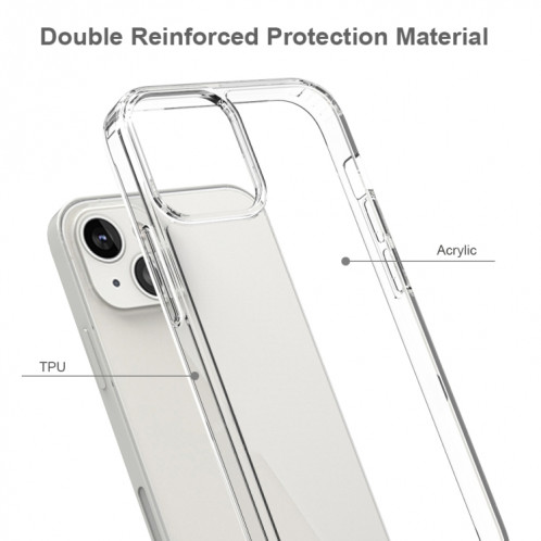 Étui de protection en acrylique TPU + acrylique anti-gratter pour iPhone 13 (vert) SH702D820-07
