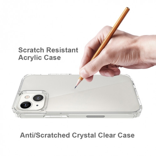 Étui de protection en acrylique TPU + acrylique anti-gratter pour iPhone 13 (vert) SH702D820-07