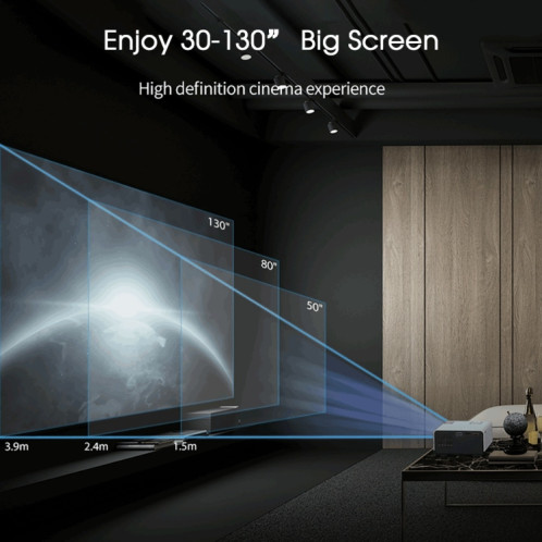 Wejoy Y5 800x480p 80 ANSI Lumens Portable Home Theater Led HD Digital Projecteur, Android 9.0, 1G + 8G, Fiche américaine SW79751115-09